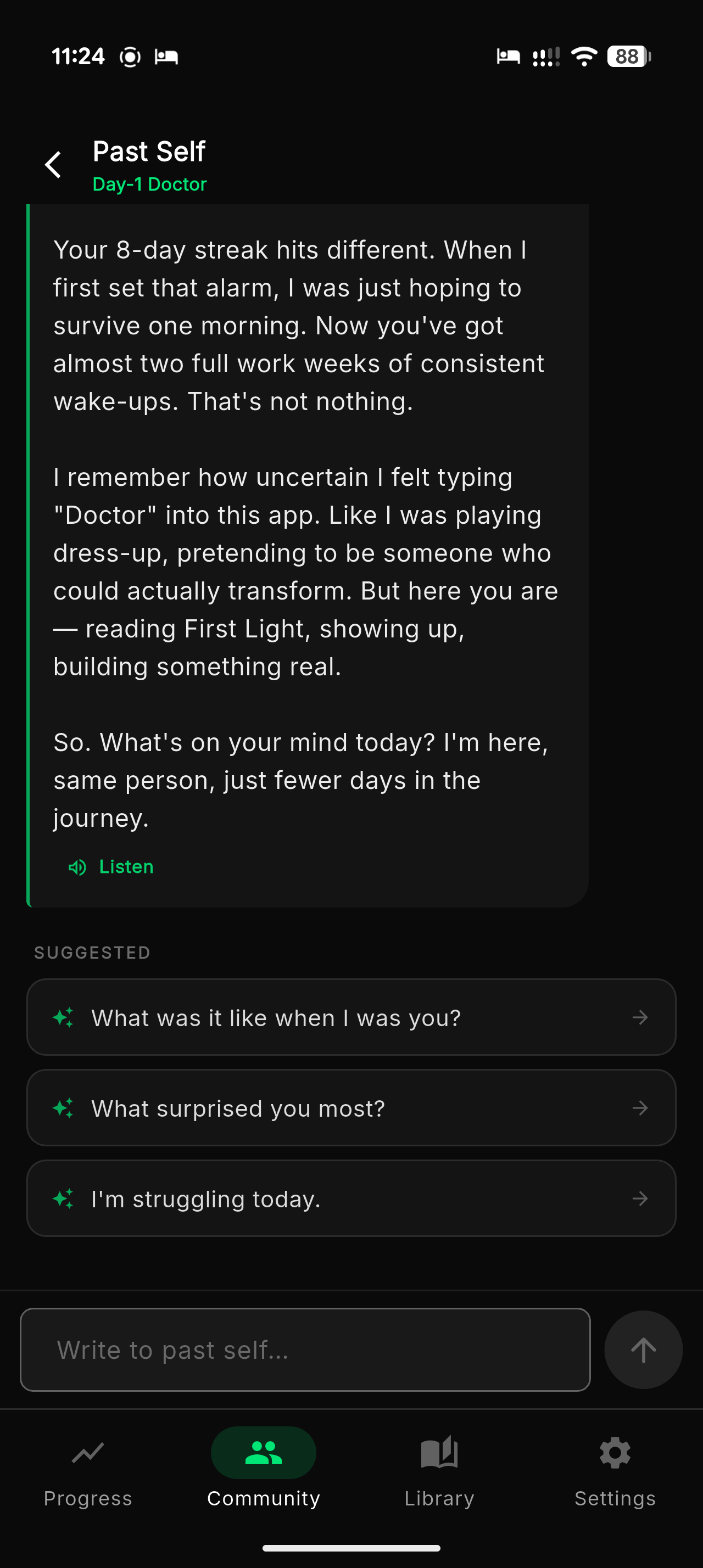 Past Self Chat
